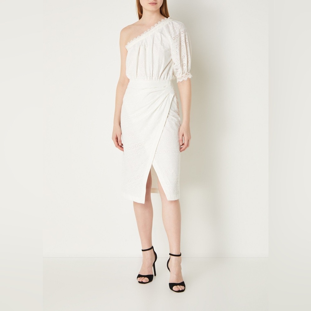 Vanessa Bruno Aureliane Cotton midi dress with lace details